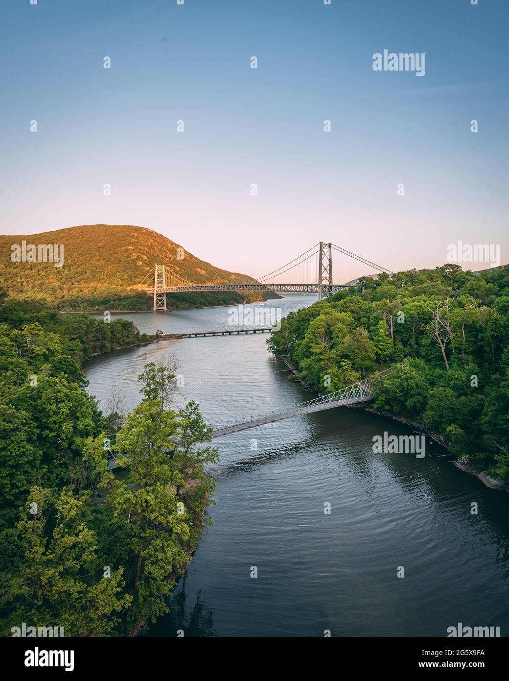 Bear Mountain Bridge, über den Hudson River, New York Stockfoto