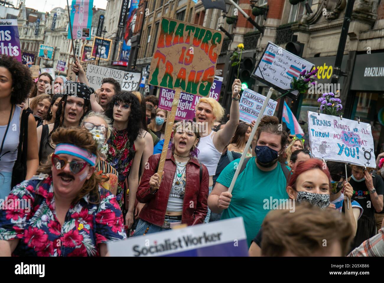 Trans Pride, London 2021 Stockfoto
