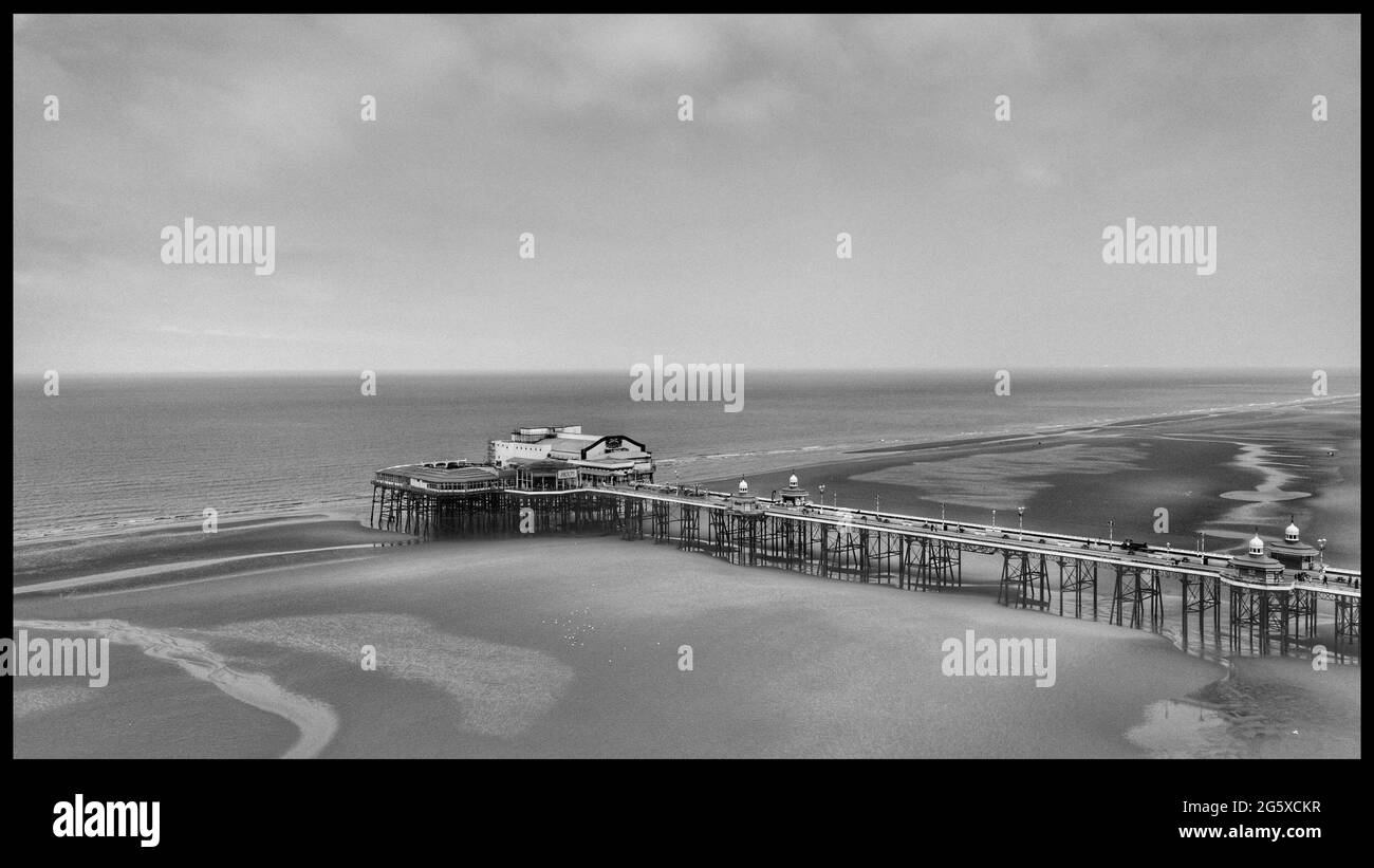Drohnenfotografie von merseyside Stockfoto