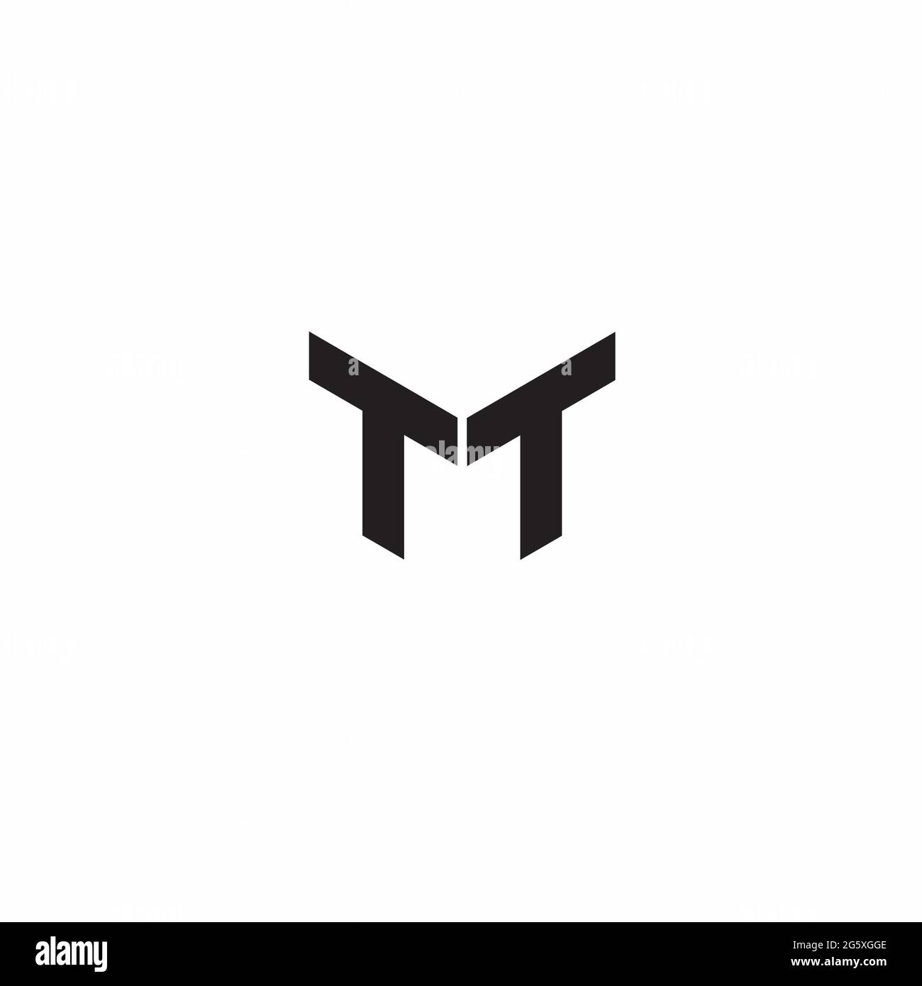 Logo Buchstabe Monogramm Initial Designs Vorlage isoliert auf weißem Hintergrund Stock Vektor