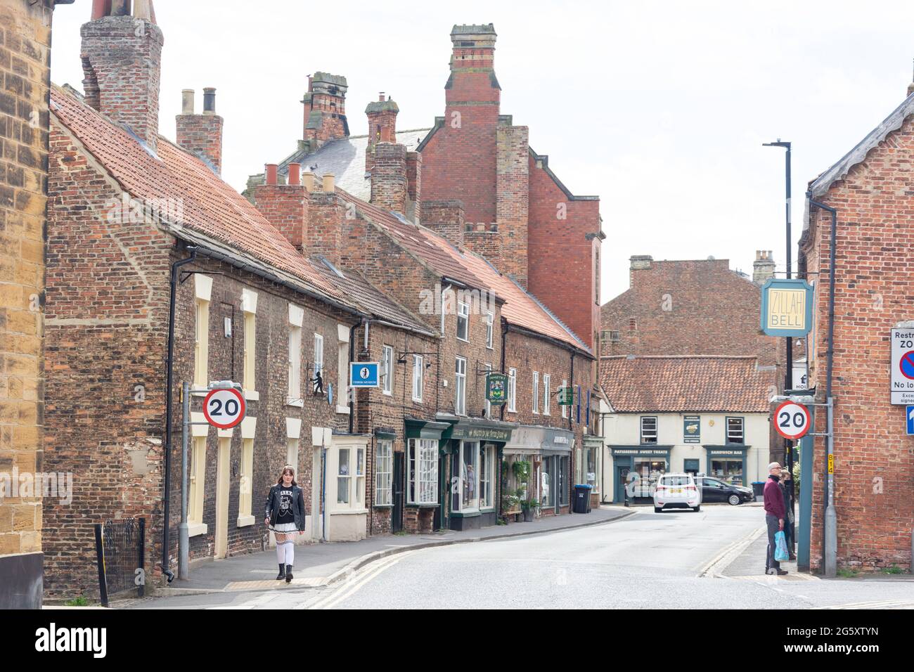 Kirkgate, Thirsk, North Yorkshire, England, Großbritannien Stockfoto