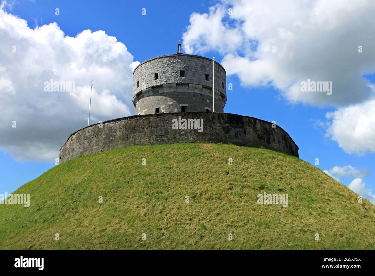 Das historische Fort Milmount in Drogheda, County Louth, Irland. Stockfoto