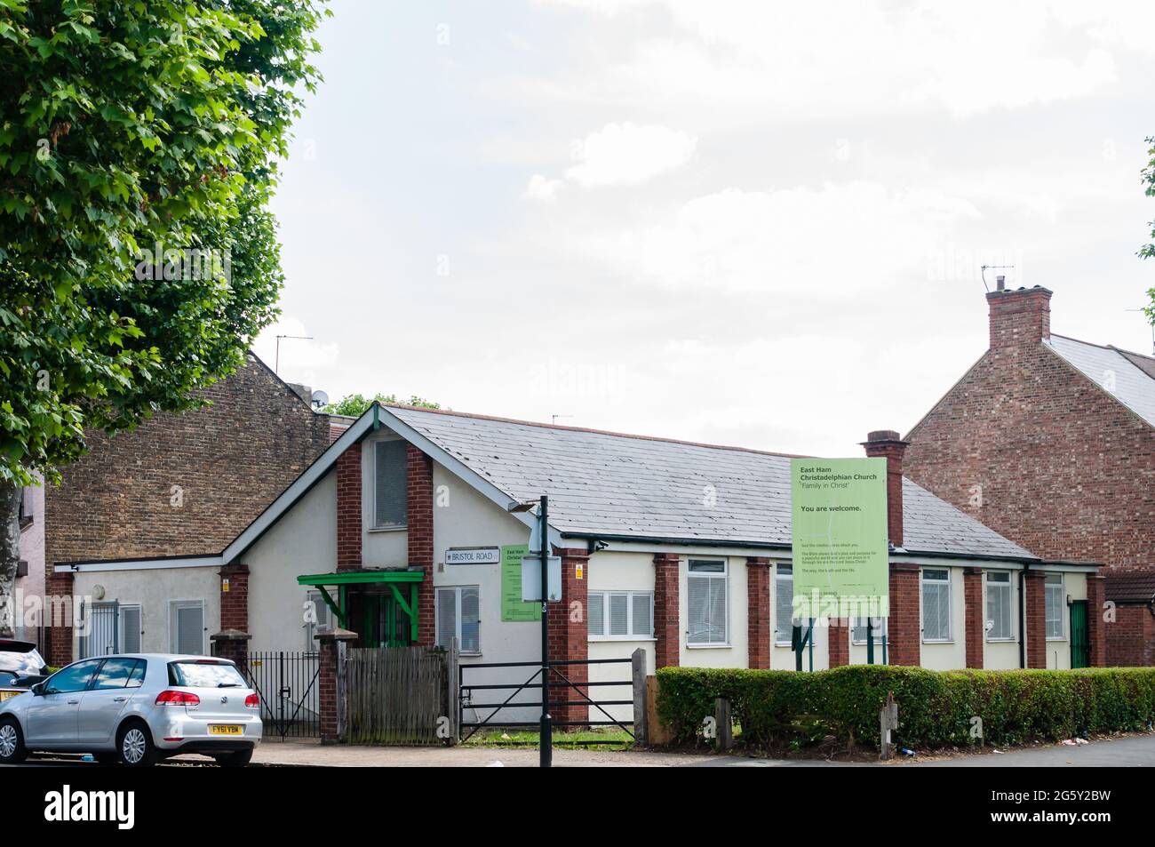 East Ham Christadelphians Church in 128A Bristol Road, Forest Gate, Newham, Großbritannien Stockfoto