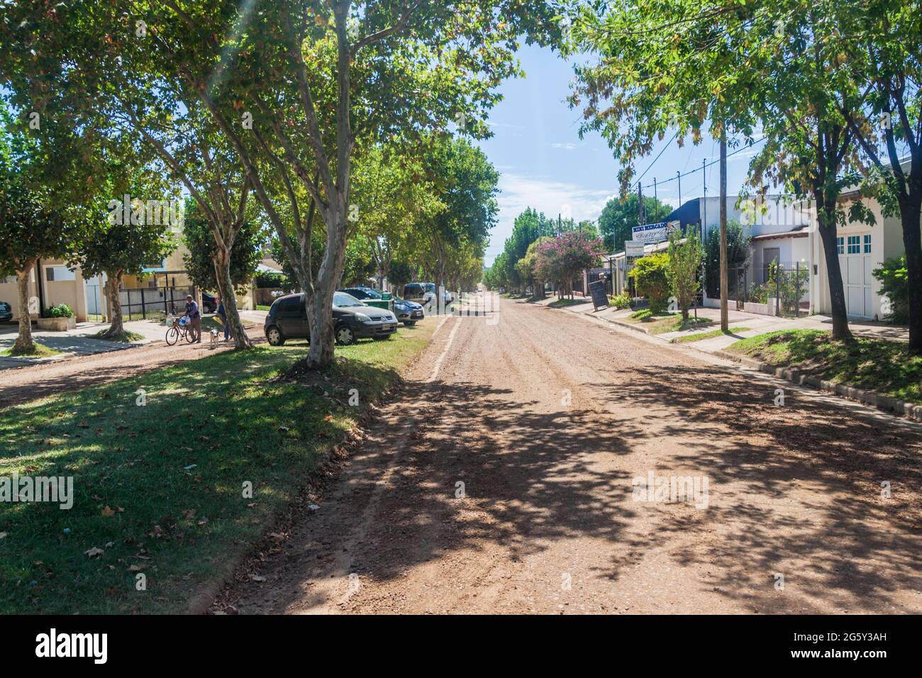 COLON, ARGENTINIEN: 17. FEB 2015: Straße in Colon, Argentinien Stockfoto