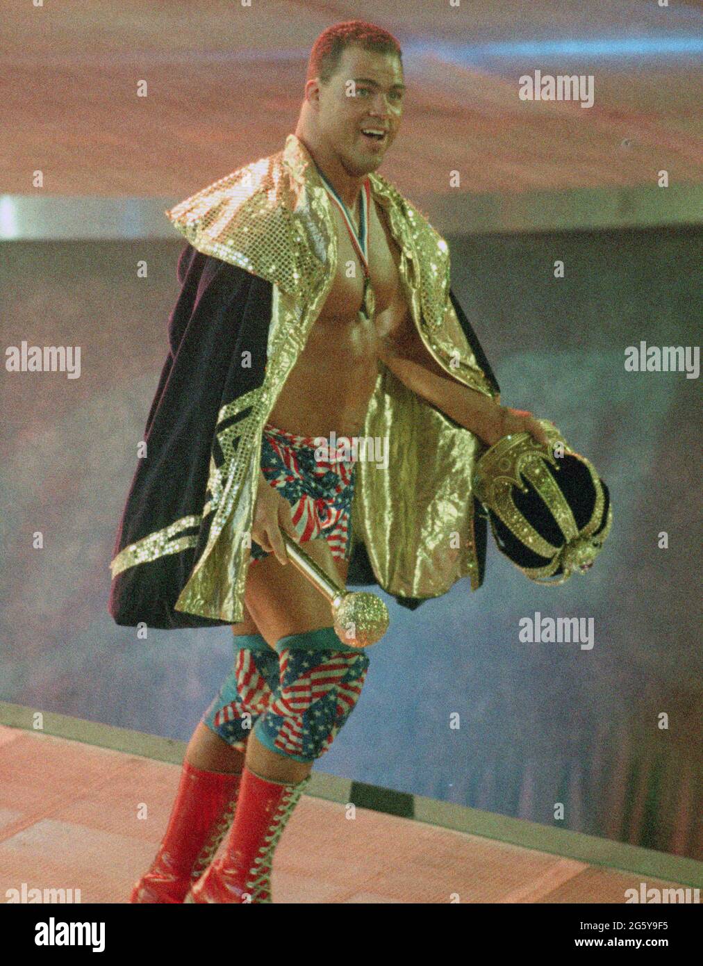 Kurt Angle 1998 Foto von John Barrett/PHOTOlink Stockfoto