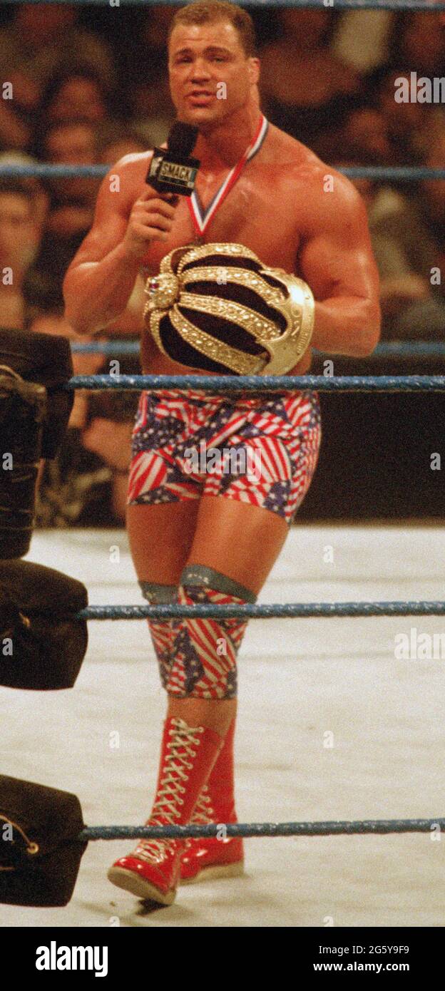 Kurt Angle 1998 Foto von John Barrett/PHOTOlink Stockfoto