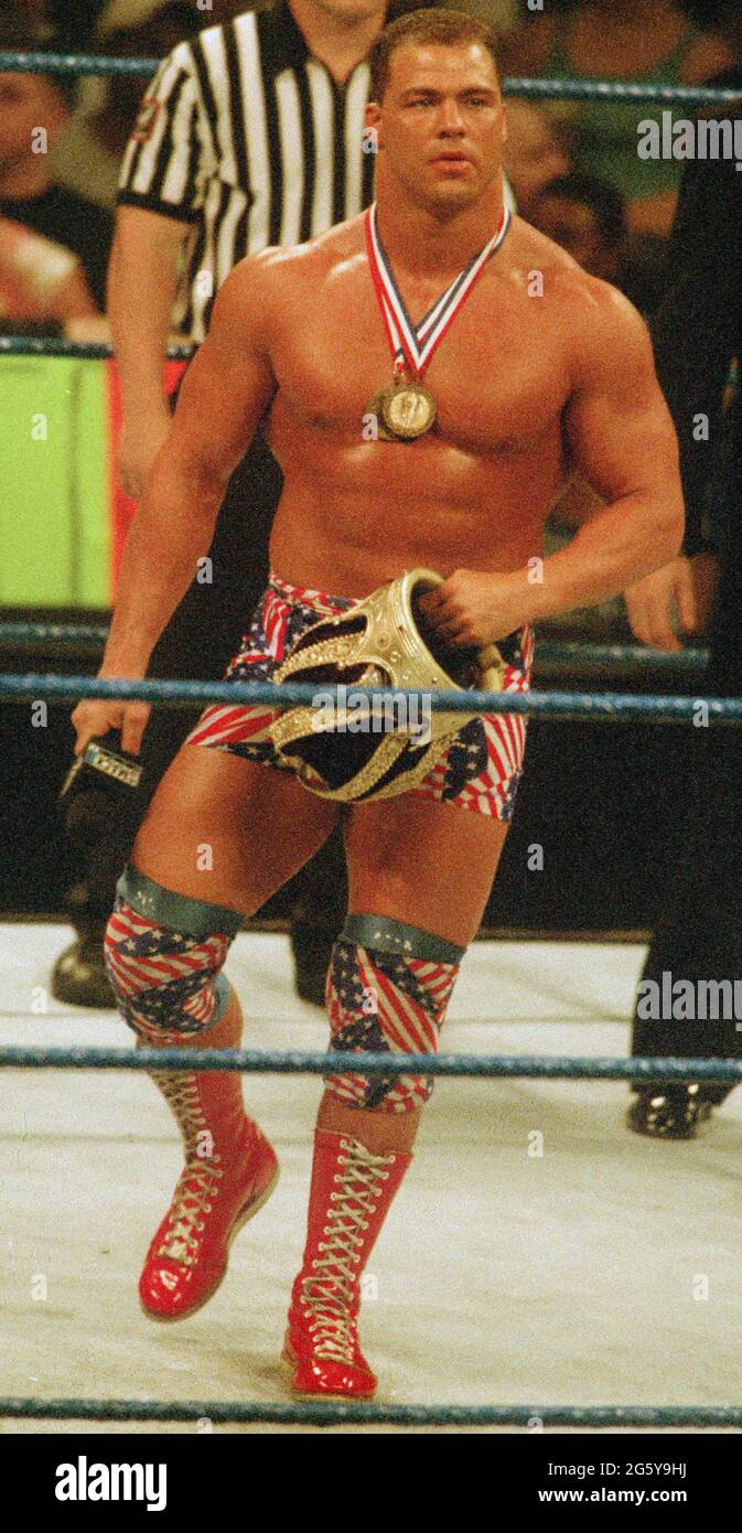 Kurt Angle 1998 Foto von John Barrett/PHOTOlink Stockfoto