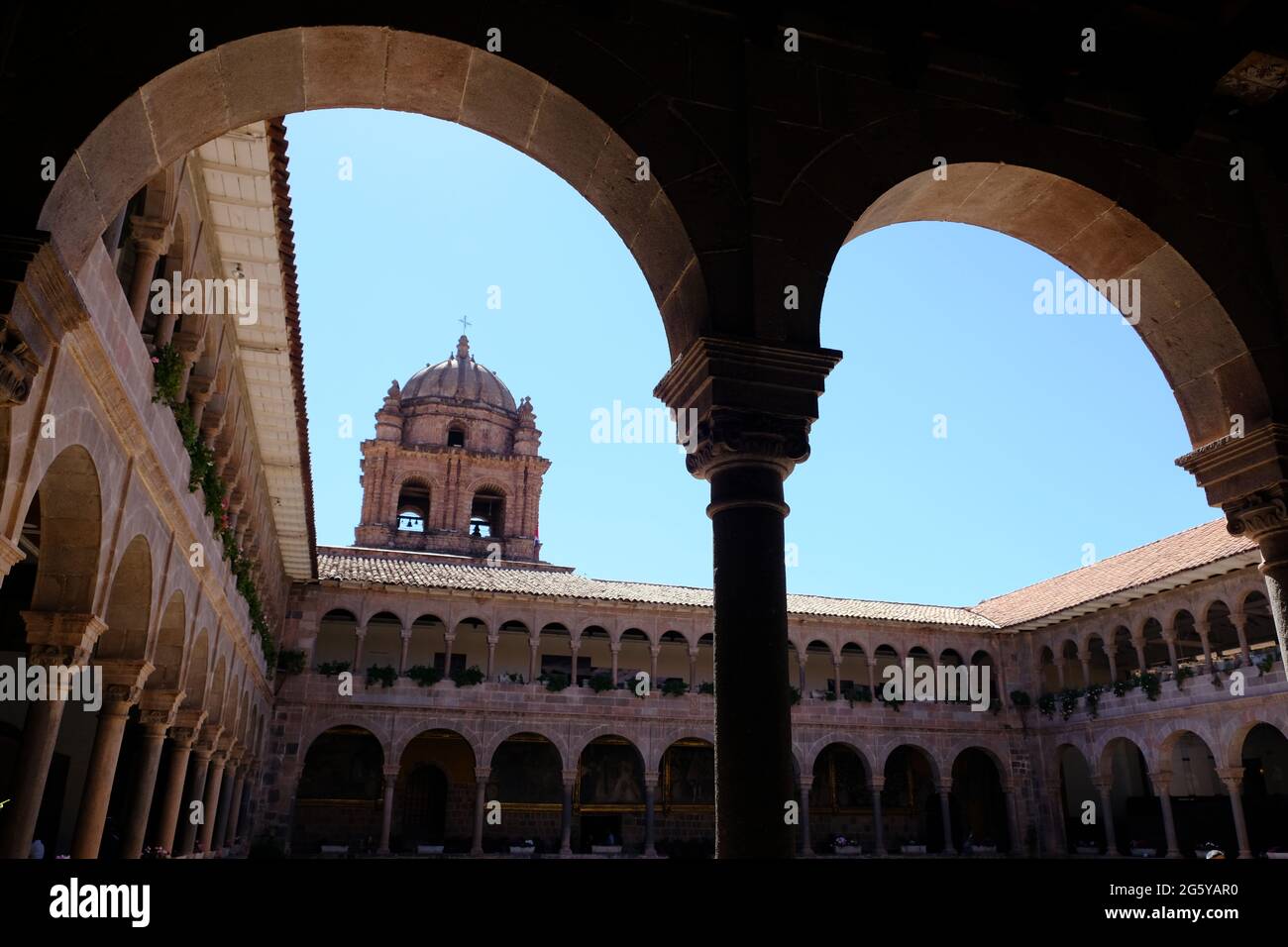 Peru Cusco - Iglesia De Santo Domingo - Kloster von Santo Domingo Hof Stockfoto