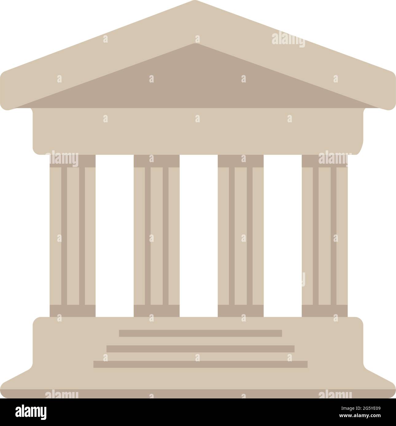 Bank, Court, Museum Vektor-Symbol Illustration Stock Vektor