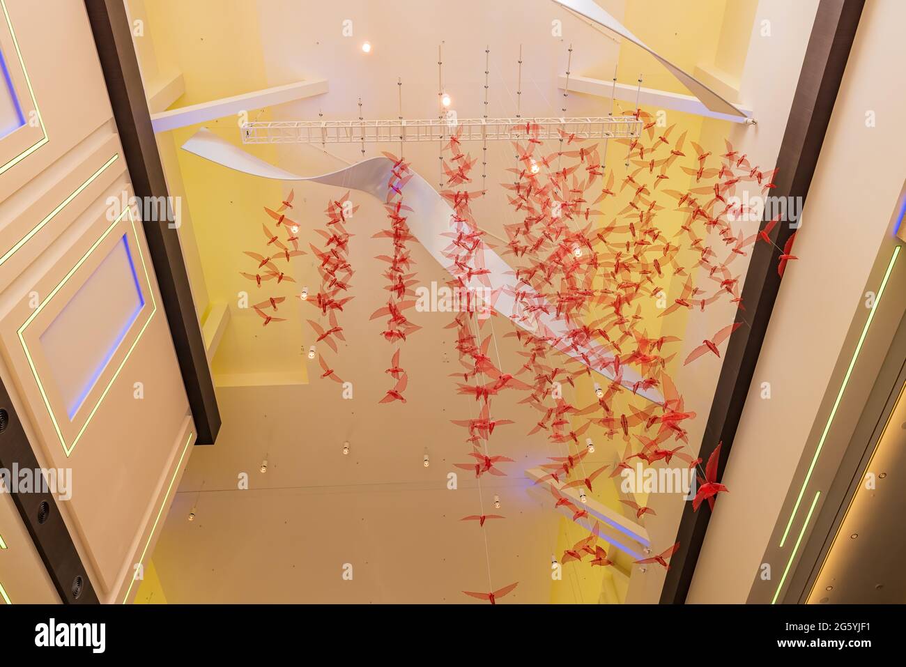 Las Vegas, 28. JUN 2021 - Innenansicht des Resorts World Casinos Stockfoto