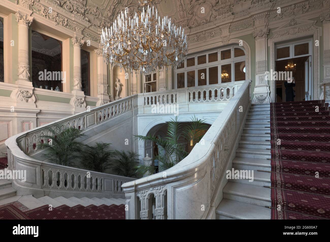 Haupttreppe des Yusupov Palast in St. Petersburg, Russland Stockfoto