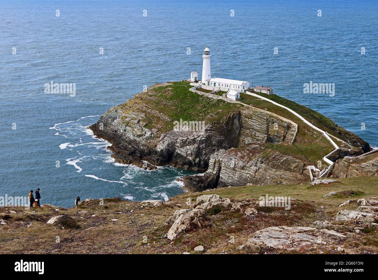 South Stack Leuchtturm, Anglesey Stockfoto