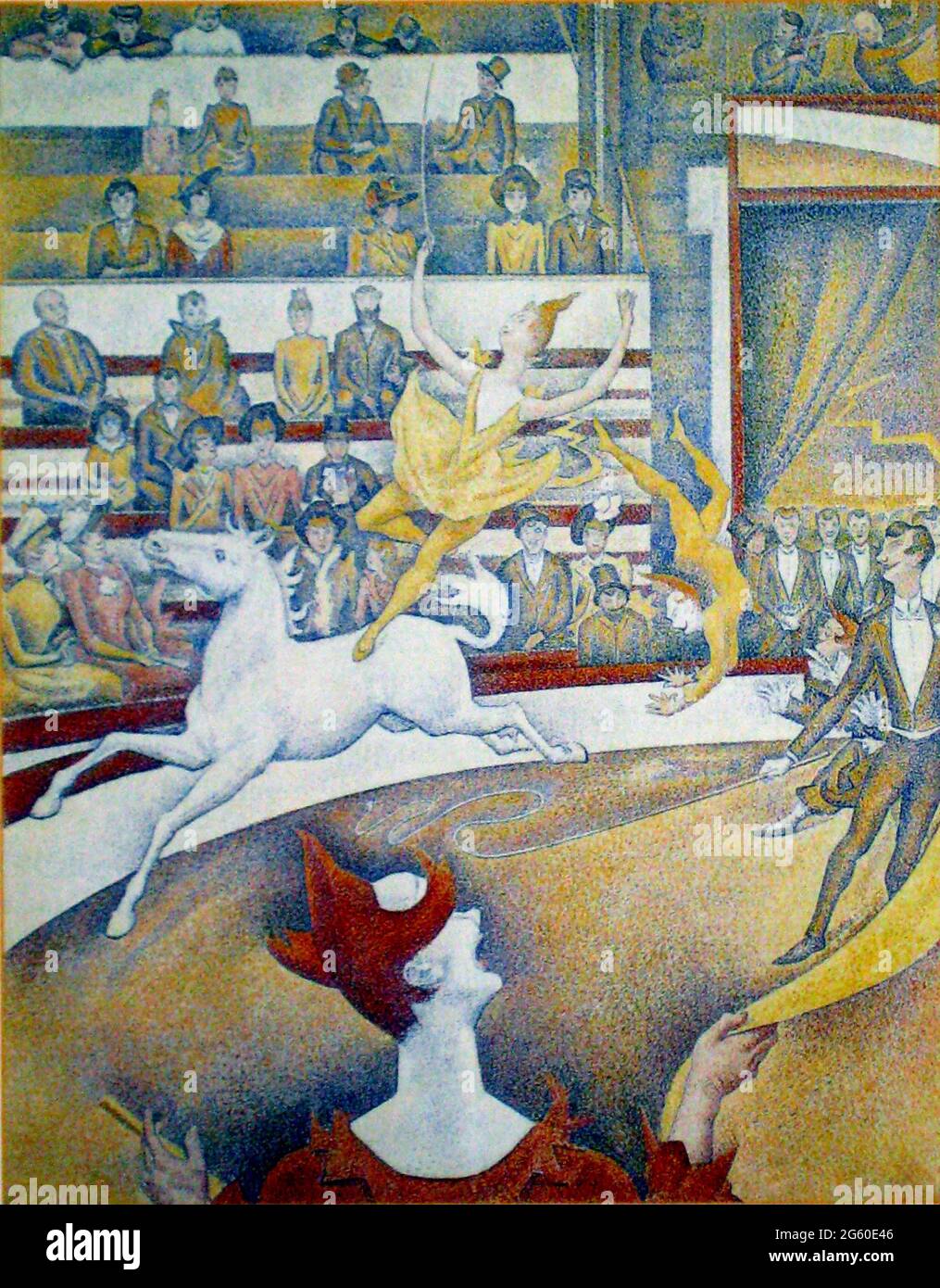 Georges Seurat Kunstwerk mit dem Titel der Zircus Stockfoto