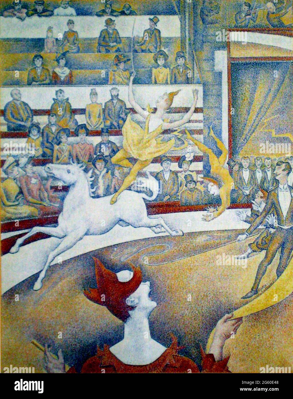 Georges Seurat Kunstwerk mit dem Titel The Circus Stockfoto