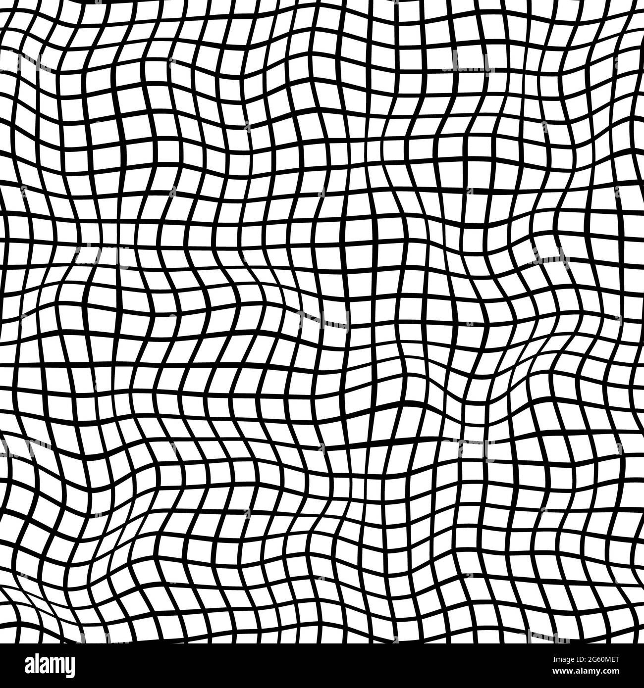 Vektor nahtlose karierte Muster mit optischer Illusion. Einfaches Design zum Einwickeln von Papier, Tapeten, Textilien, Papeterie. Stockfoto