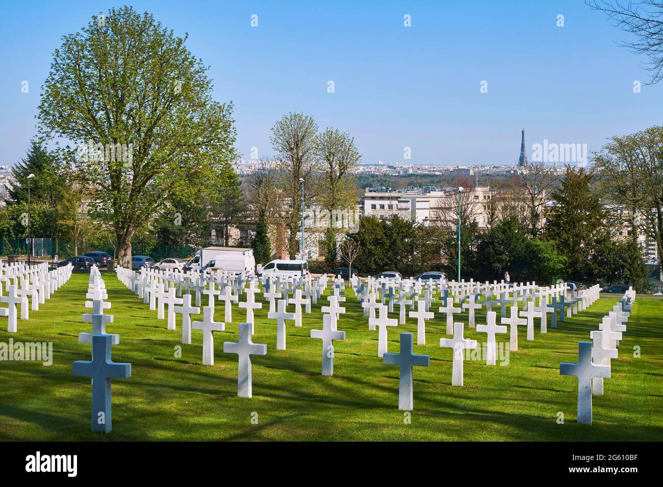 Frankreich, Hauts de seine, Suresnes, Mont Valerien, American Cemetery and Memorial Stockfoto