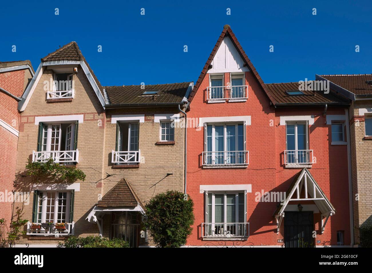 Frankreich, Hauts de seine, Suresnes, Haus im englischen Dorf Stockfoto