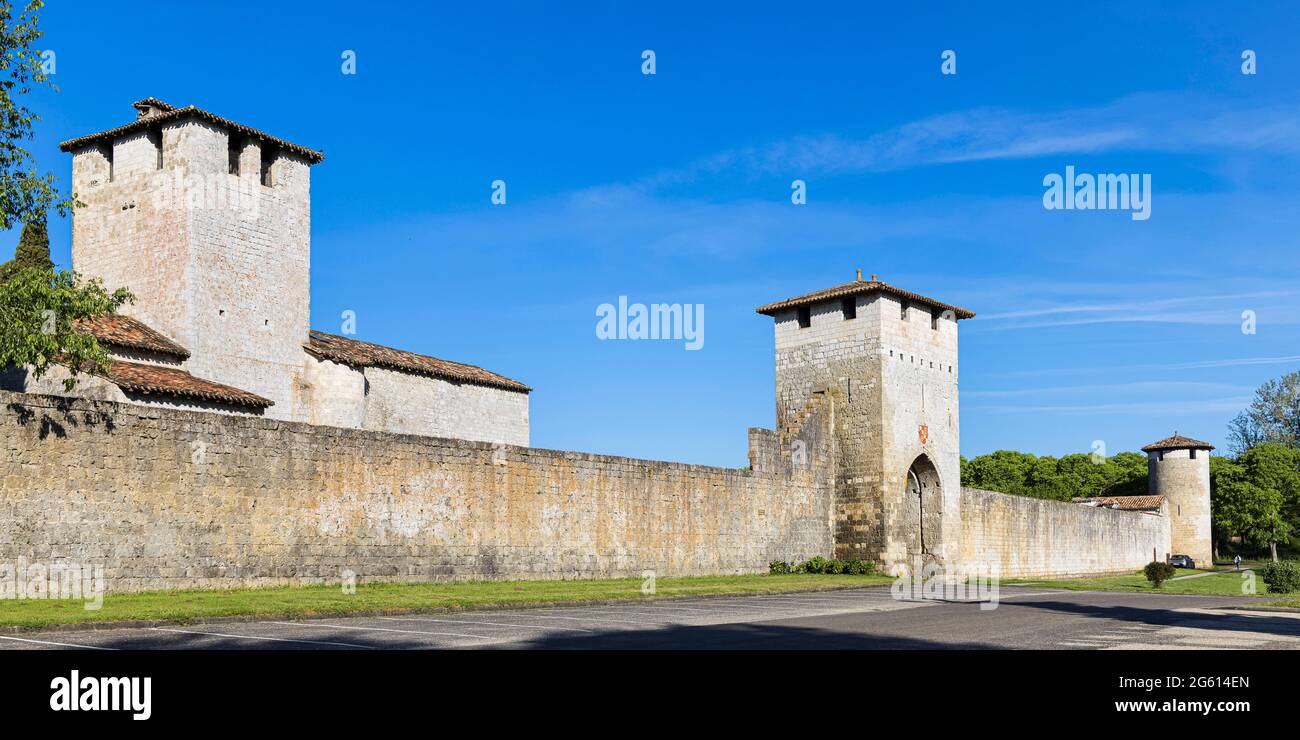 Frankreich, Lot et Garonne, Vianne, ummauerte Bastide Stockfoto
