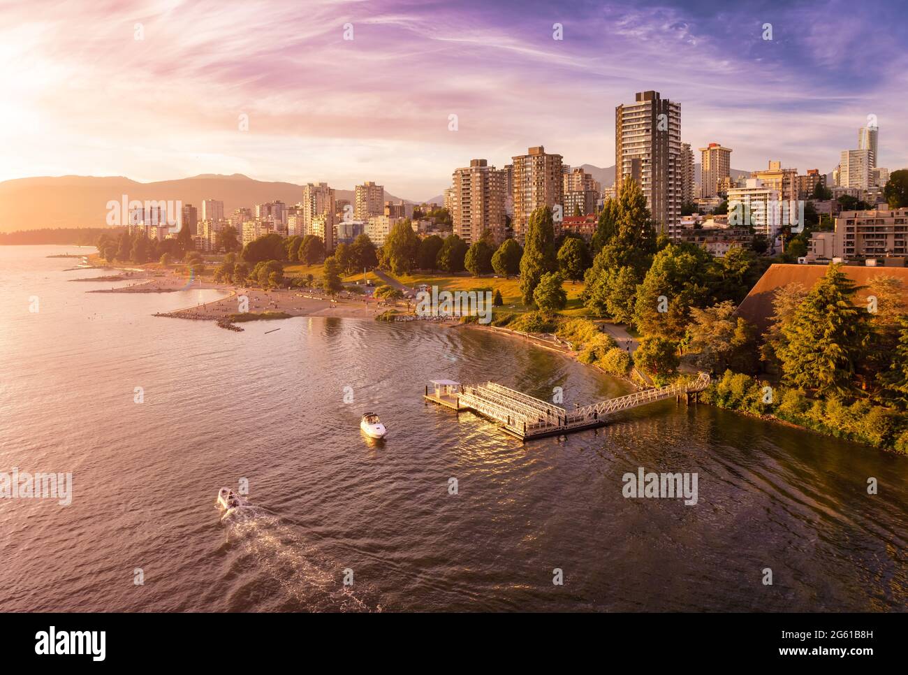 False Creek, Downtown Vancouver, British Columbia, Kanada Stockfoto