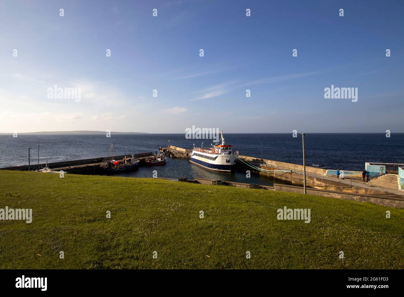 Der Hafen von John O'Groats in den schottischen Highlands, Großbritannien Stockfoto
