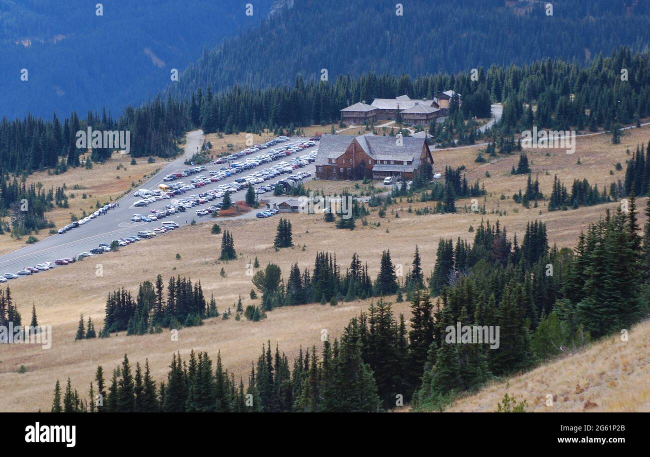 Szene von der Nordseite des Mt. Rainier National Park, Washington Cascades Stockfoto