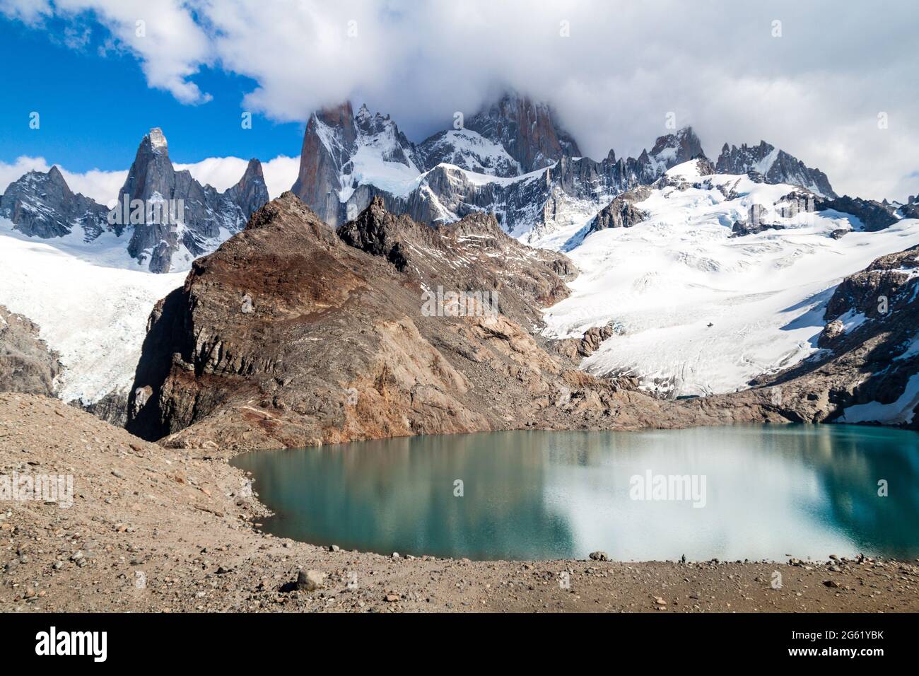 Laguna de los Tres im Nationalpark Los Glaciares, Argentinien Stockfoto
