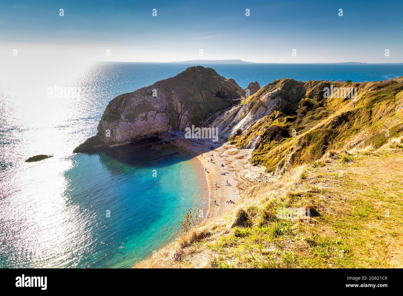 Man O'war Beach in Dorset, Jurassic Coast, Großbritannien Stockfoto