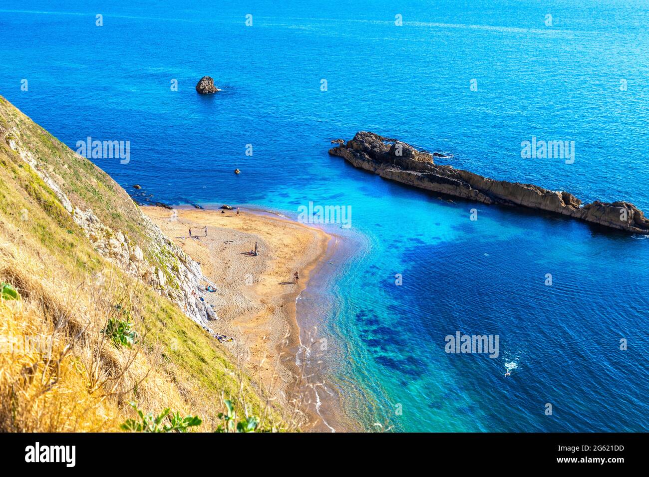 Man O'war Beach in Dorset, Jurassic Coast, Großbritannien Stockfoto