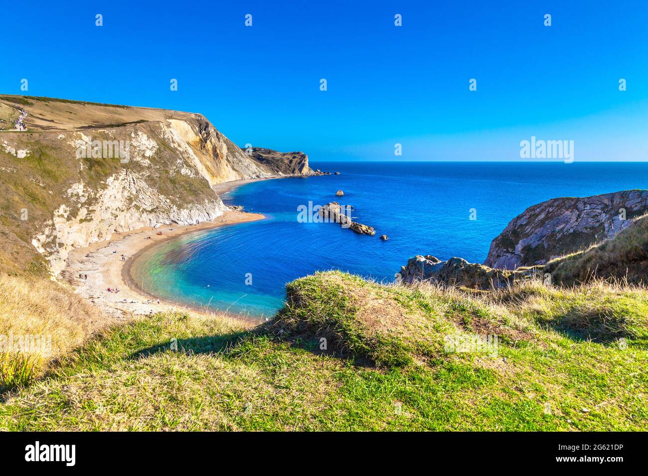 Man O'war Beach in Dorset, Jurassic Coast, Großbritannien Stockfoto