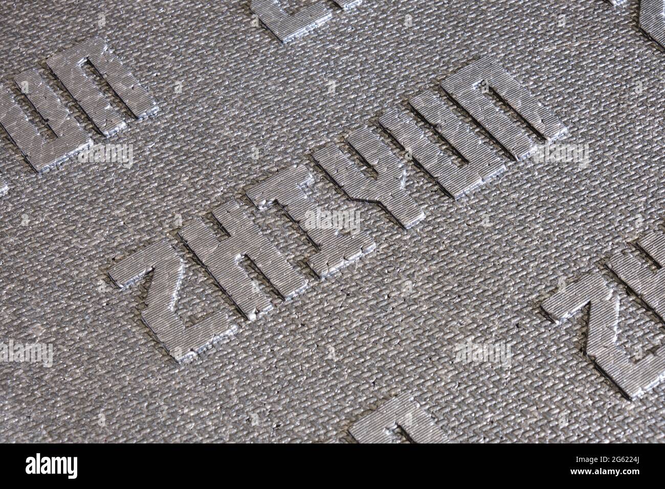 Wien, Österreich - 1. Juli 2021: ZHIYUN-Logo auf einer Schaumstoffbox, die für die Verpackung verwendet wird. ZHIYUN ist für seine Gimbal-Produkte bekannt. Stockfoto