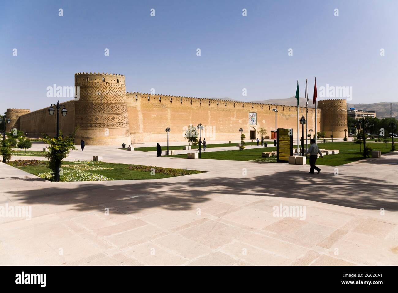 ARG von Karim Khan (Zitadelle) im Stadtzentrum, im Stadtzentrum, in Shiraz, in der Provinz Fars, im Iran, Persien, Westasien, Asien Stockfoto