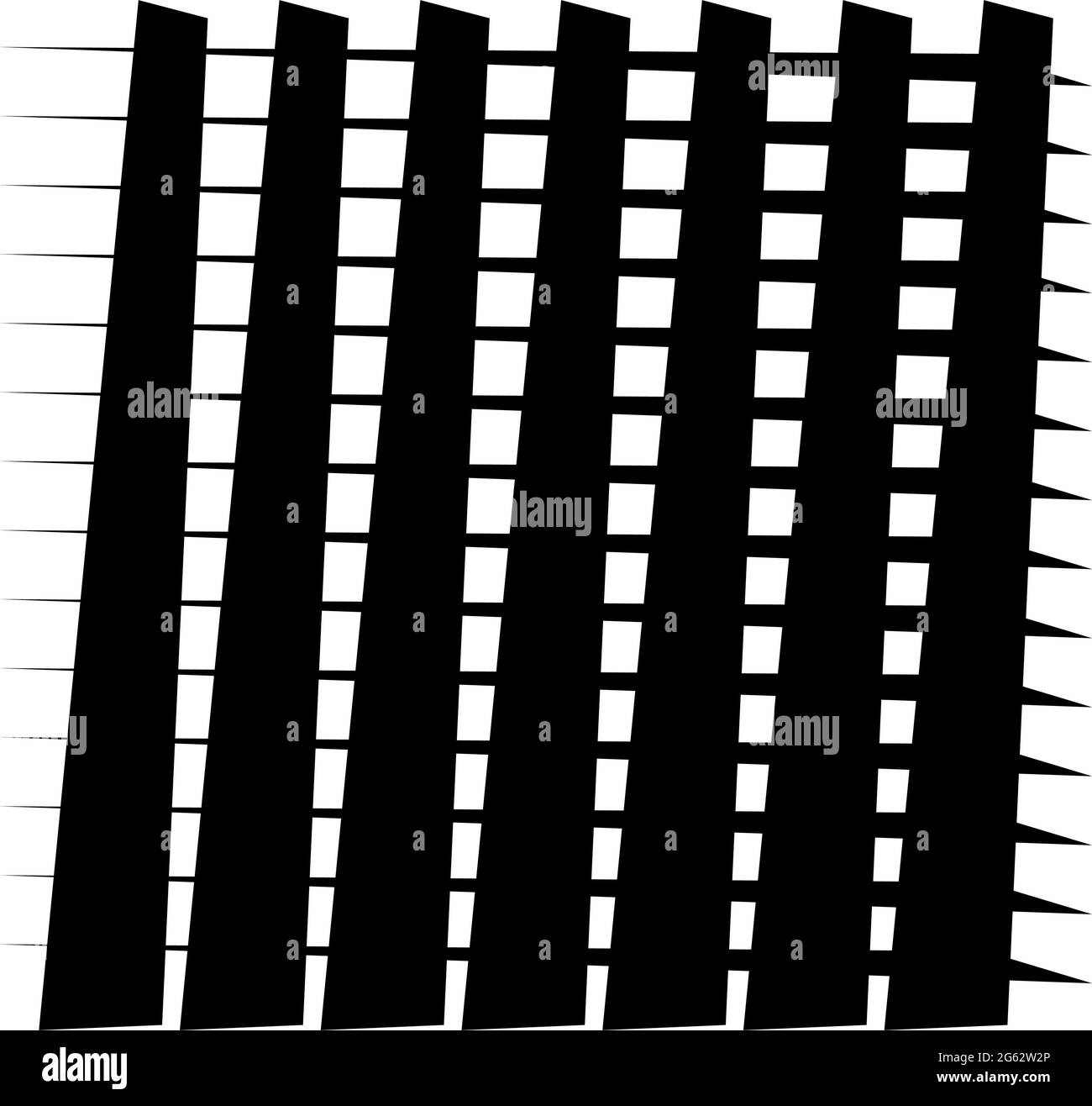 Linien, Streifenraster, geometrische Darstellung des Netzes, Muster – Vektor-Illustration, Clip-Art-Grafiken Stock Vektor