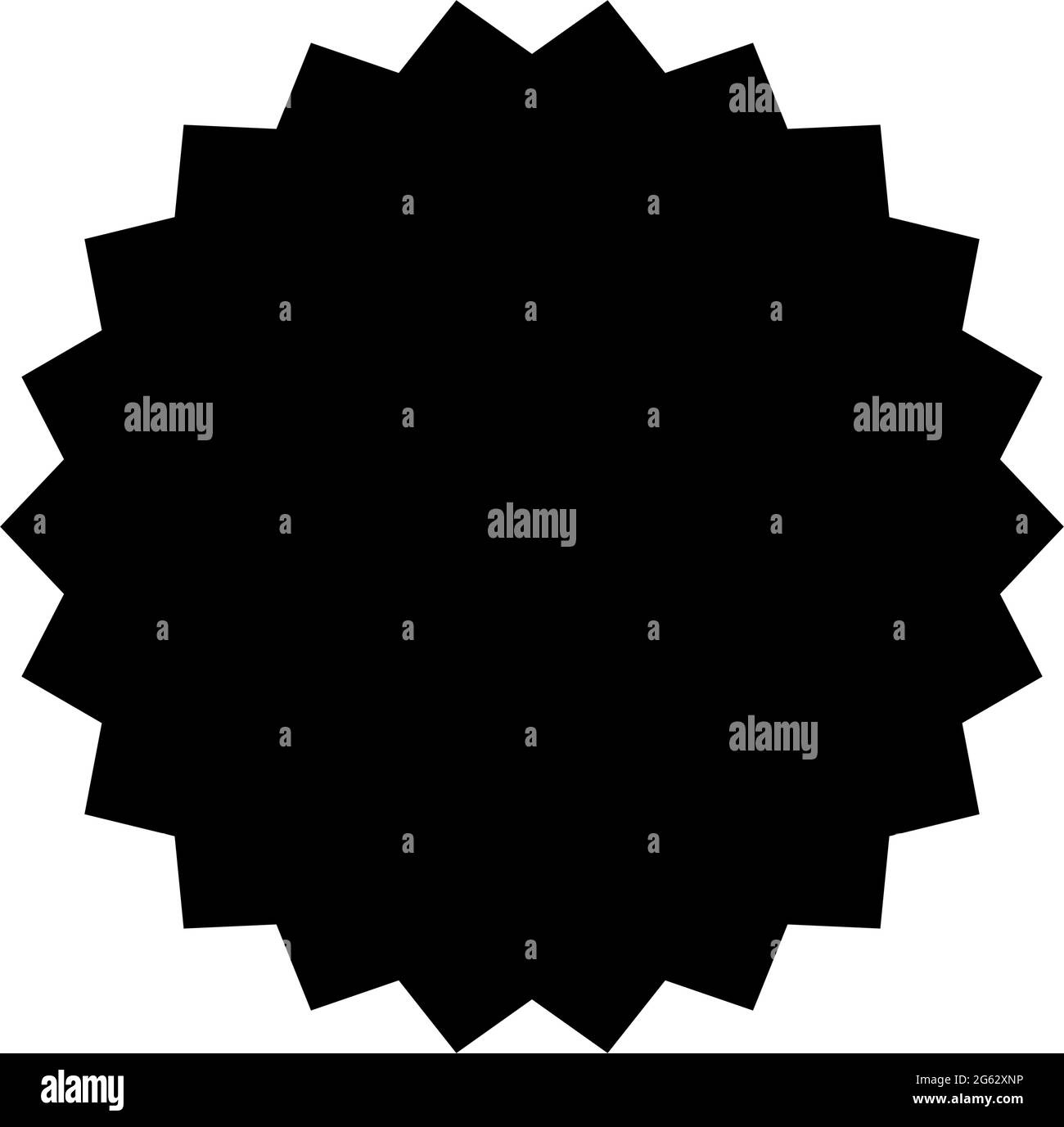 Starburst, SunburstSymbol, radiales Element auf Stock