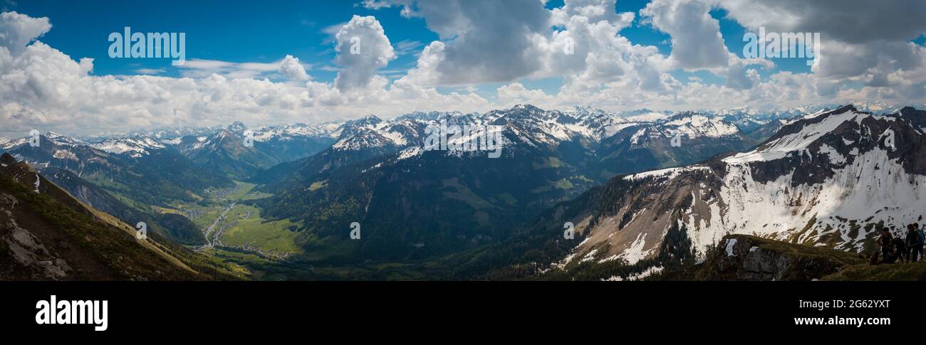 Schöne Berglandschaft Mellau in Vorarlberg Österreich Stockfoto