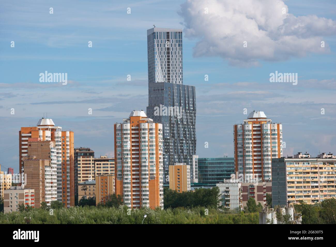 Hochhaus in Moskau, Russland Stockfoto
