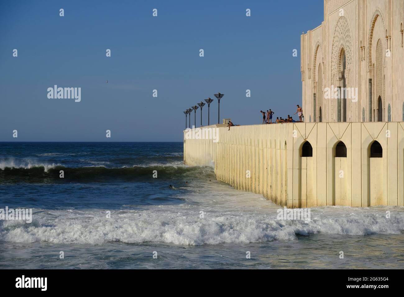 Marokko Casca - Moschee Hassan II am Meer Stockfoto