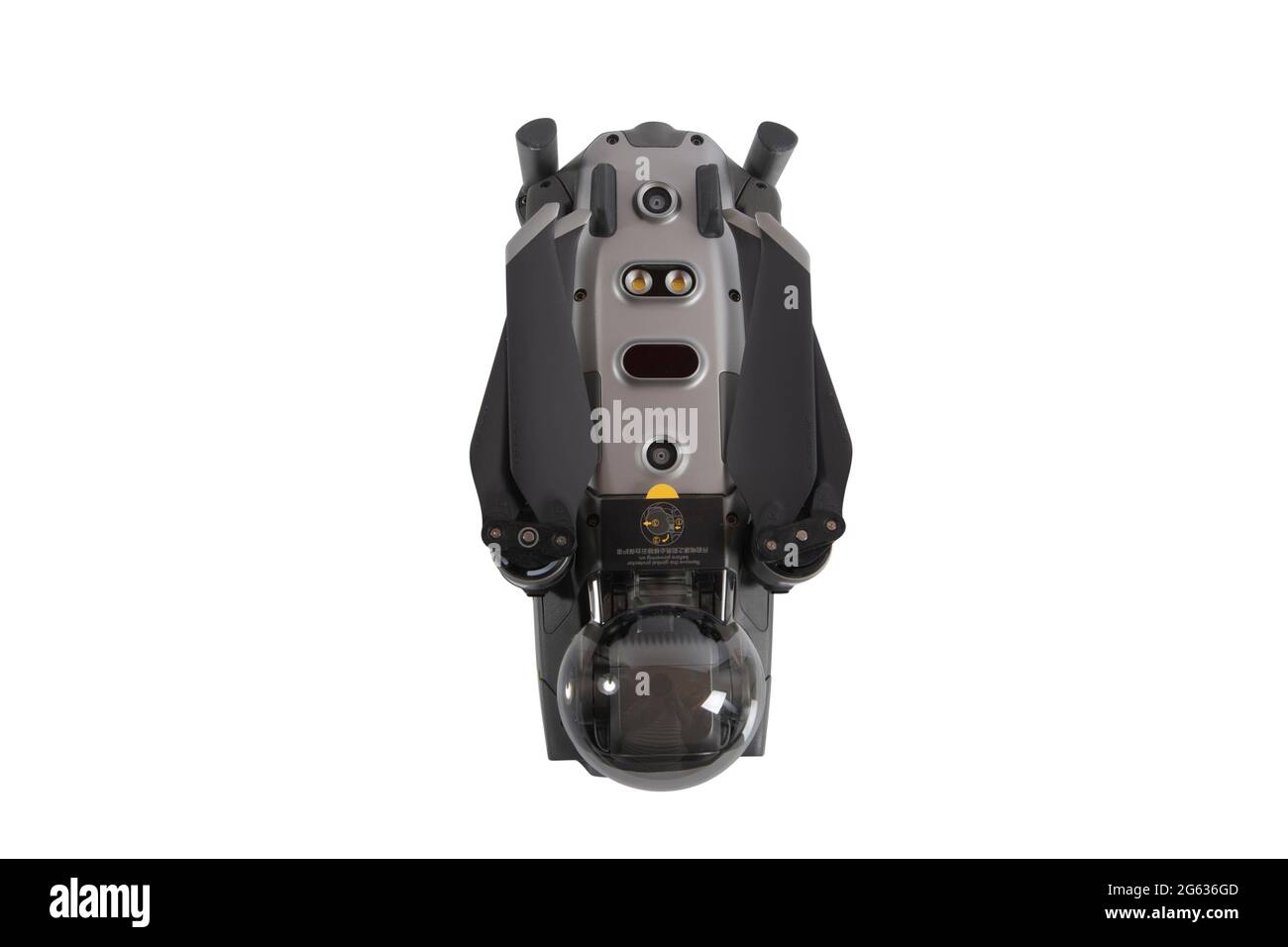 Ohne DJI Mavic 2 Pro mit Hasselblad Kamera für 4K Videoaufnahmen und 20MB Fotoaufnahmen. Die Drohne zählt zu den Fluggeräten mit den qualitativen hoc Stockfoto