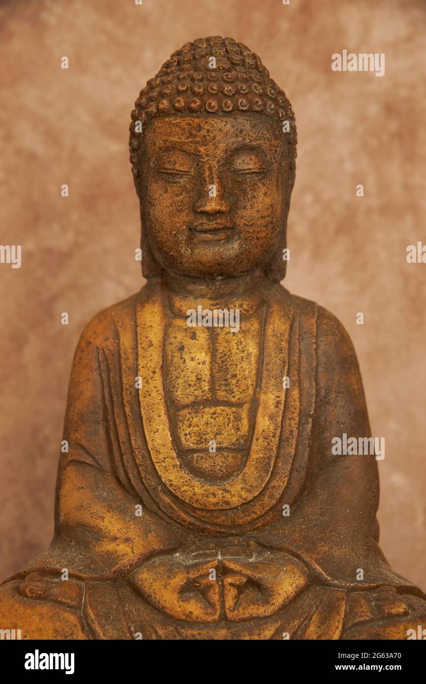 Junger buddha in einem Zustand der Meditation Stockfoto