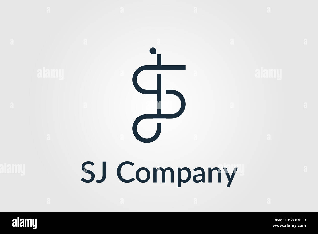 vektor-Monogramm Kombination Buchstaben J und S in weißem Hintergrund verwendbares Logo für geschäftliche persönliche Unterschrift, Industrie, Firmenlogo Design Illustration Stock Vektor