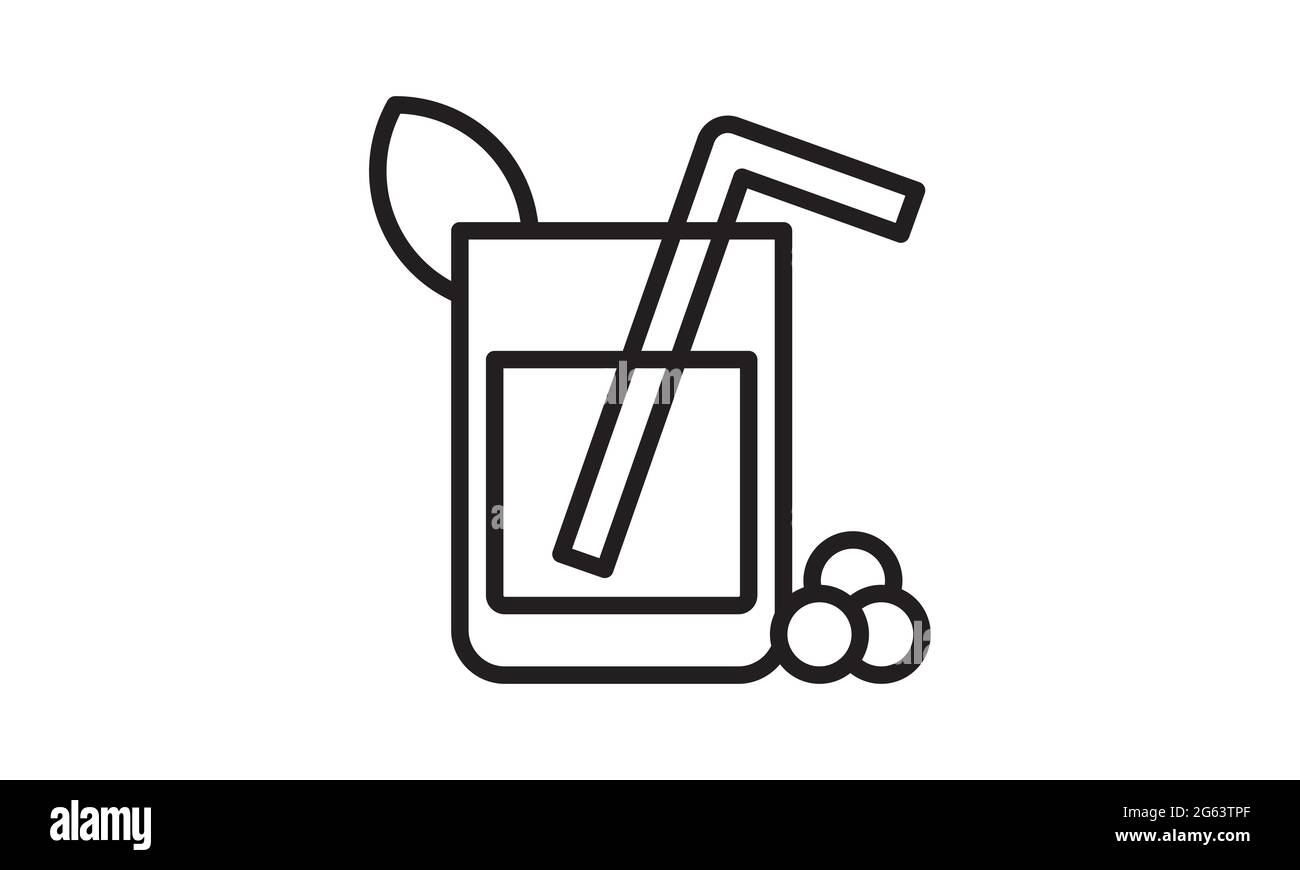 Hausgemachte Glühwein schwarz Symbol Zeichen auf Vektor-Bild Stock Vektor