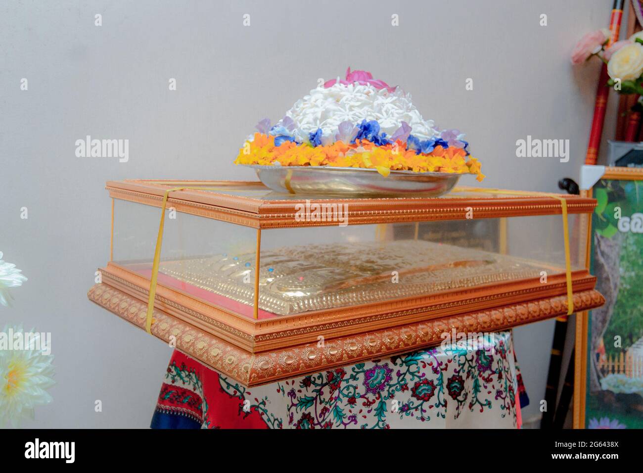 Fuß buddha Statue und Detail, sri lanka, asien Stockfoto