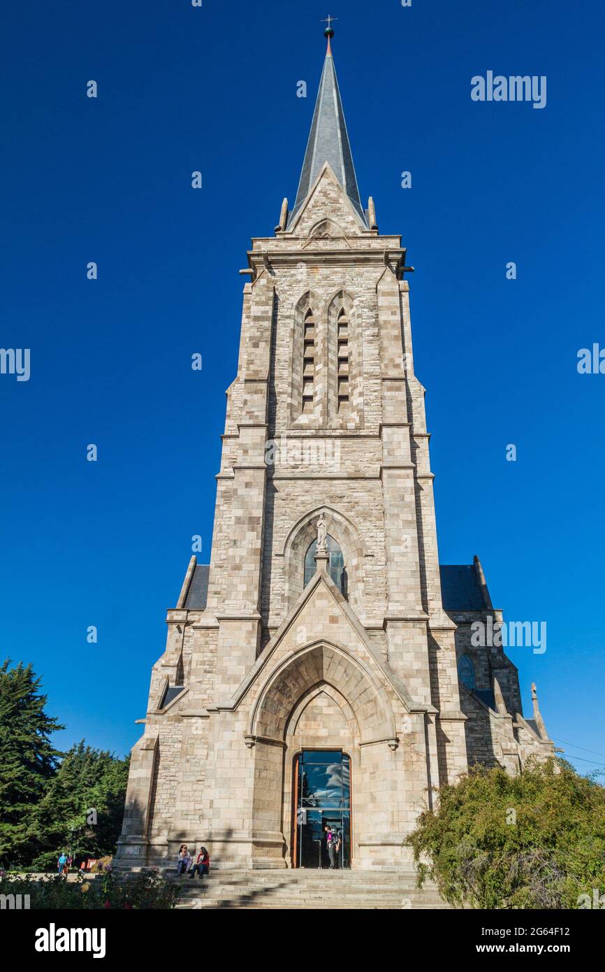 SAN CARLOS DE BARILOCHE, ARGENTINIEN - 18. MÄRZ 2015: Kathedrale in Bariloche, Argentinien Stockfoto