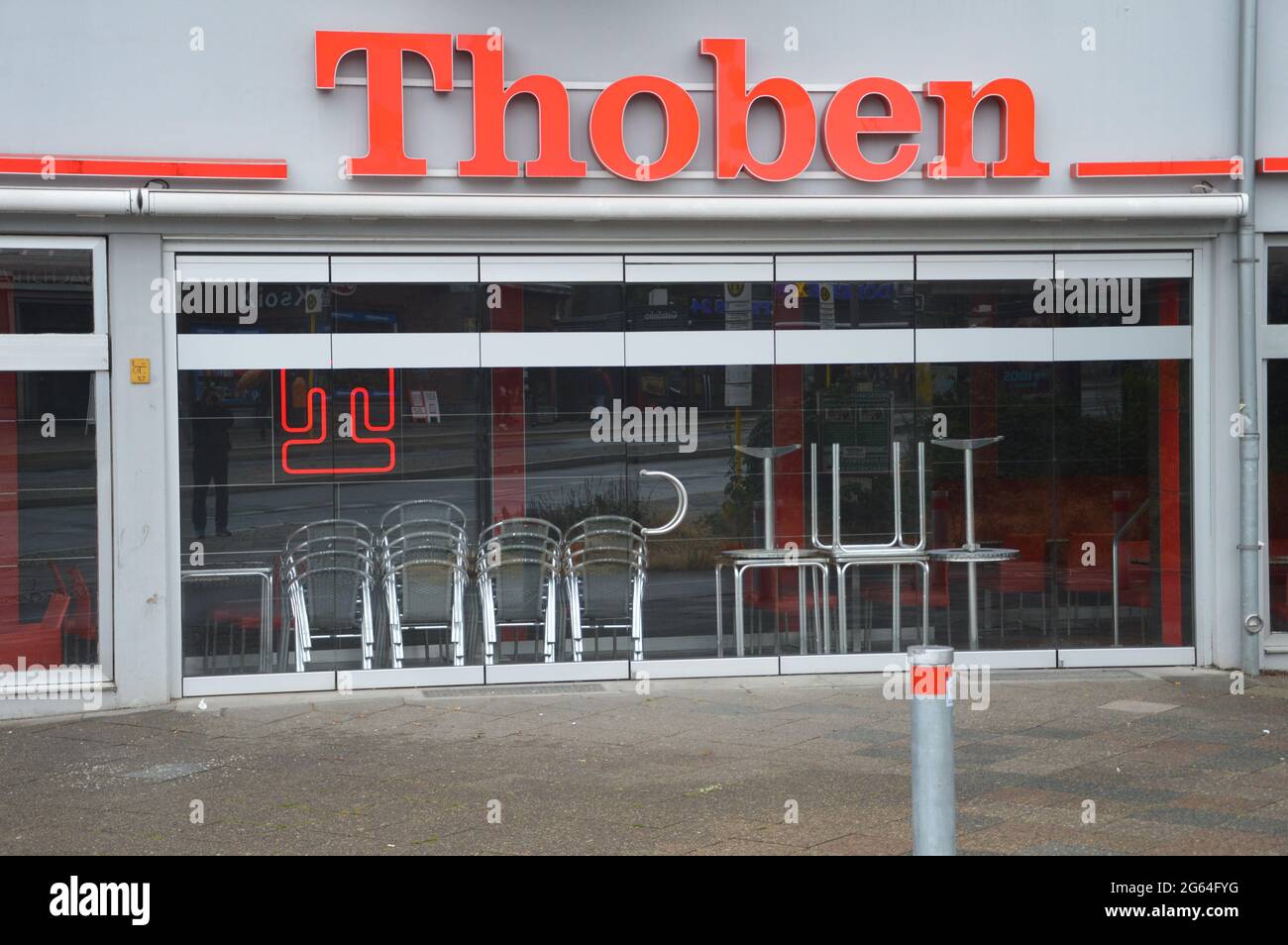 Bäckerei und Café Thoben in Steglitz, Berlin, Deutschland - 2021. Stockfoto