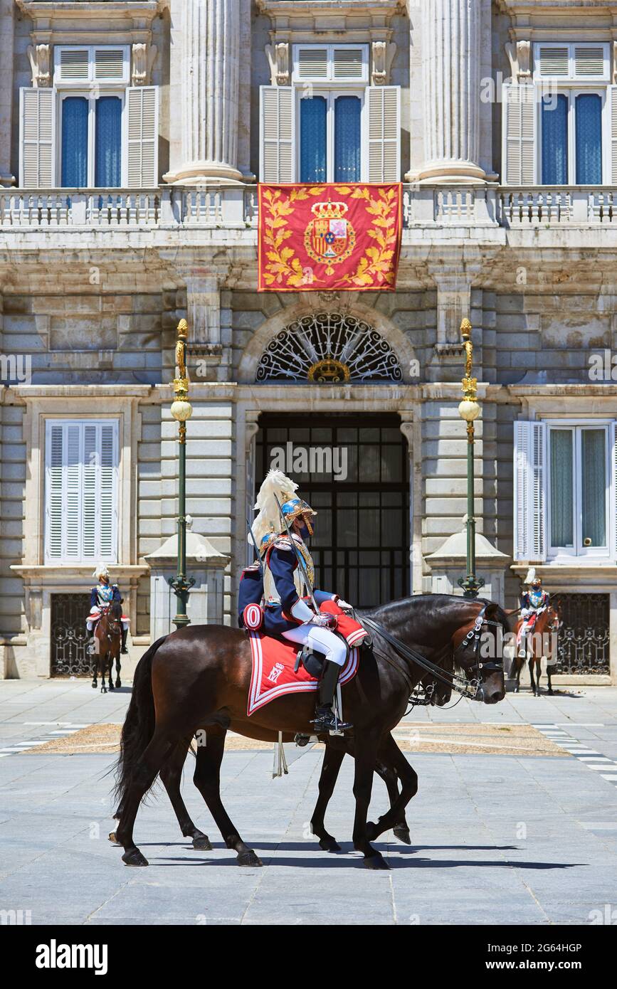 Königspalast von Madrid. Spanien. Stockfoto