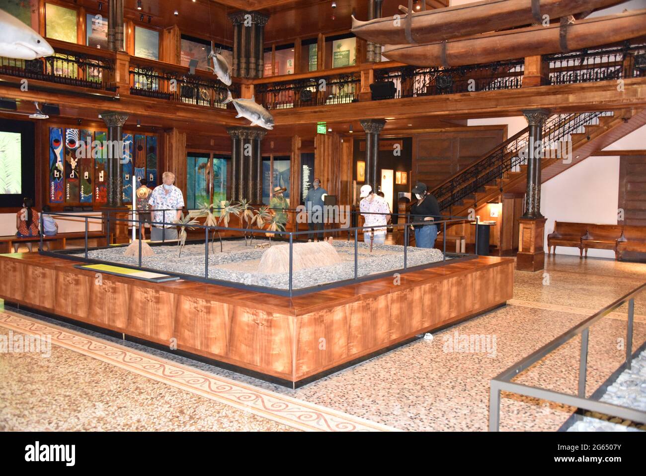 Oahu, Hawaii. USA 6/9/2021. (Umgebungslicht/Blitz) Bishop Museum 1889. Weltklasse-Sammlung von hawaiianischen und pazifischen Kulturen. Stockfoto