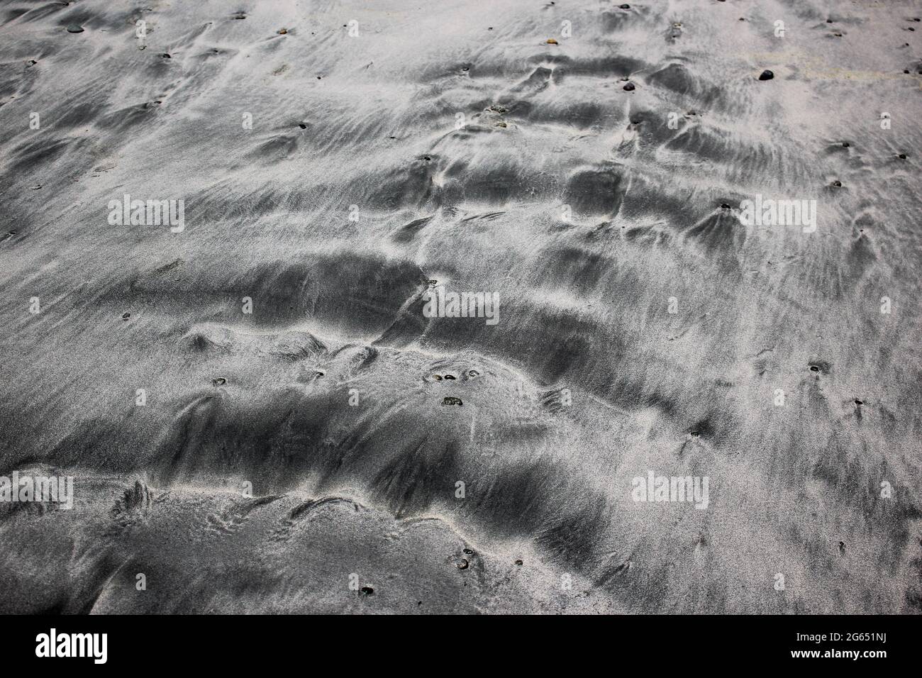 Westküste Tandemarks im Sand am Strand Stockfoto