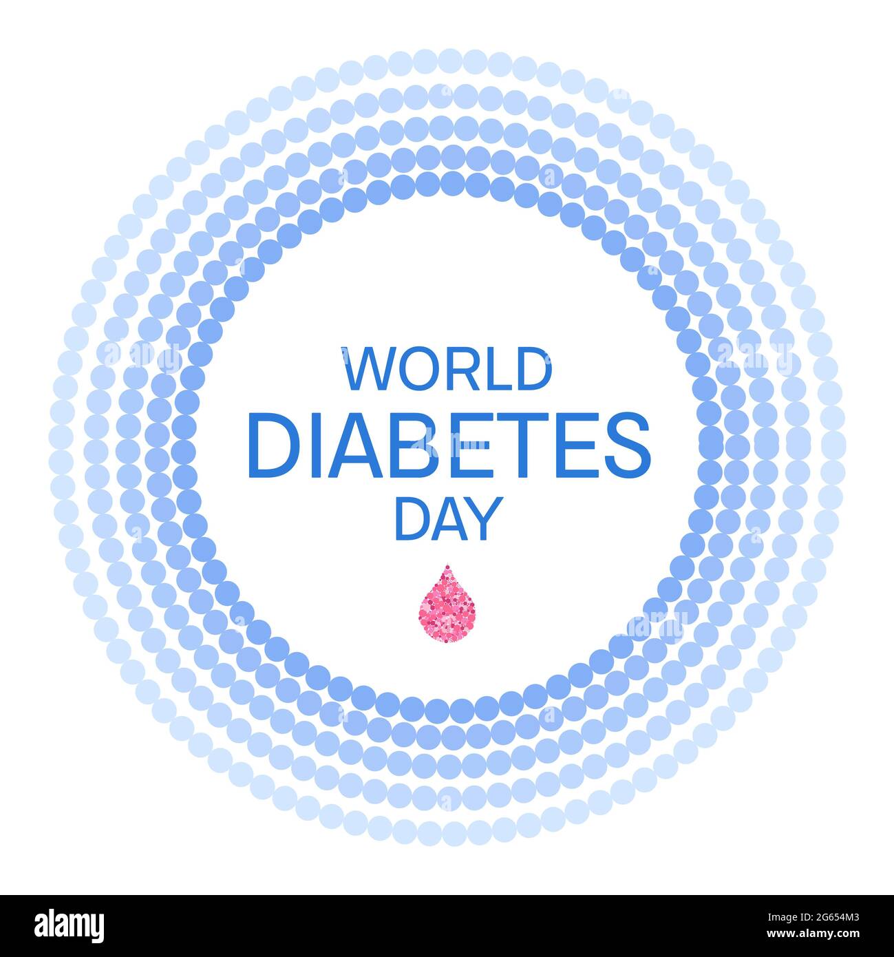 Welt Diabetes Tag, Illustration Stockfoto
