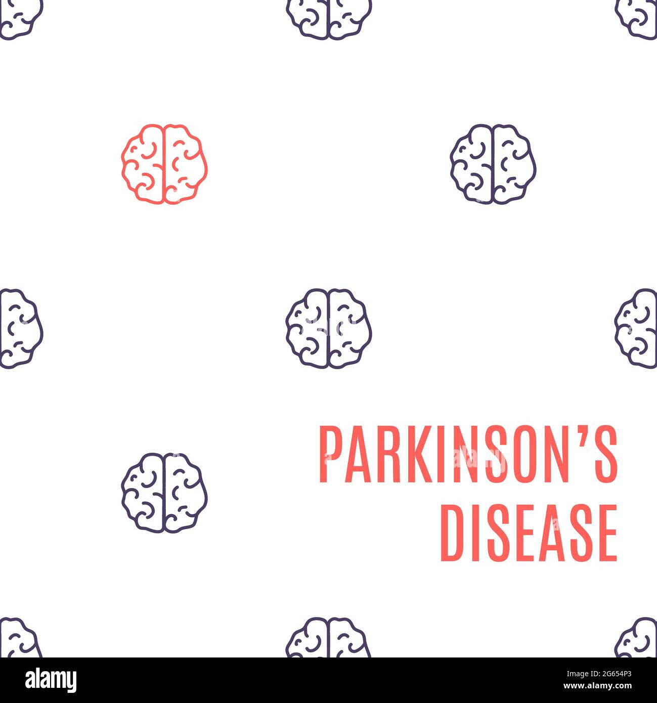 Parkinson-Krankheit, konzeptuelle Illustration Stockfoto