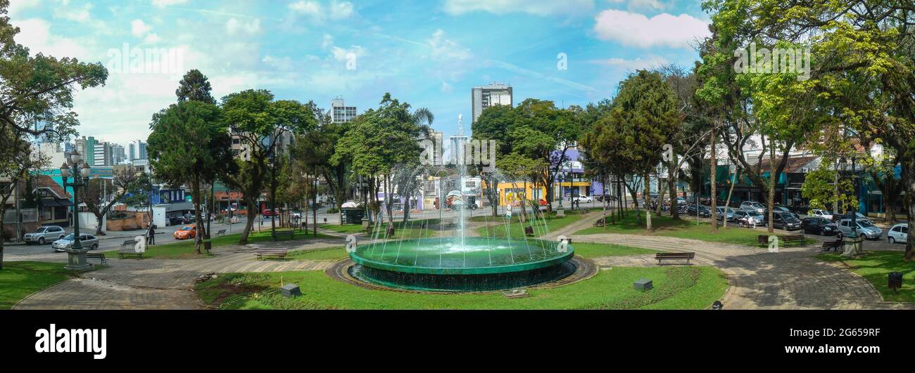 Szenen aus der Innenstadt von Curitiba in Parana im Süden Brasiliens Stockfoto