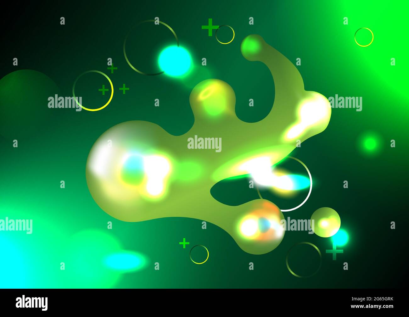 Glow geometrischen Hintergrund. Flüssige Formen Zusammensetzung. Gradient Vector Art Illustrator Stock Vektor